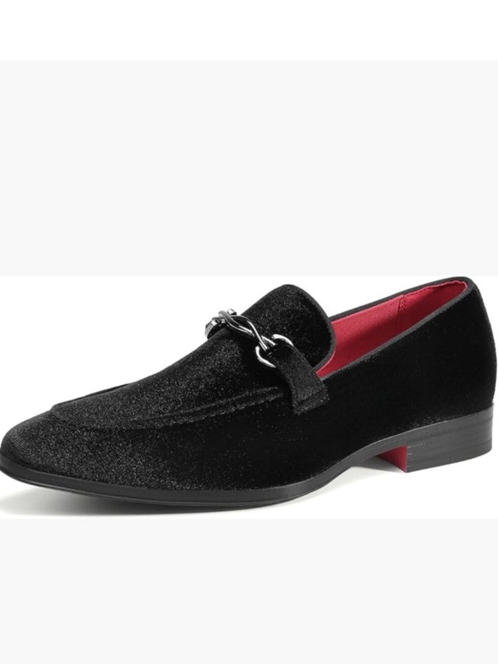 Men's Velvet Loafers Horsebit Slip-On Dress Shoes Lightweight Formal
